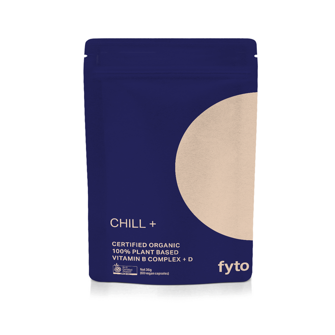CHILL + <br />Certified Organic <br />100% Plant based<br />60 capsules